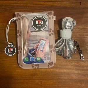 🐾 NWT Paw Print Save the Girls Crossbody